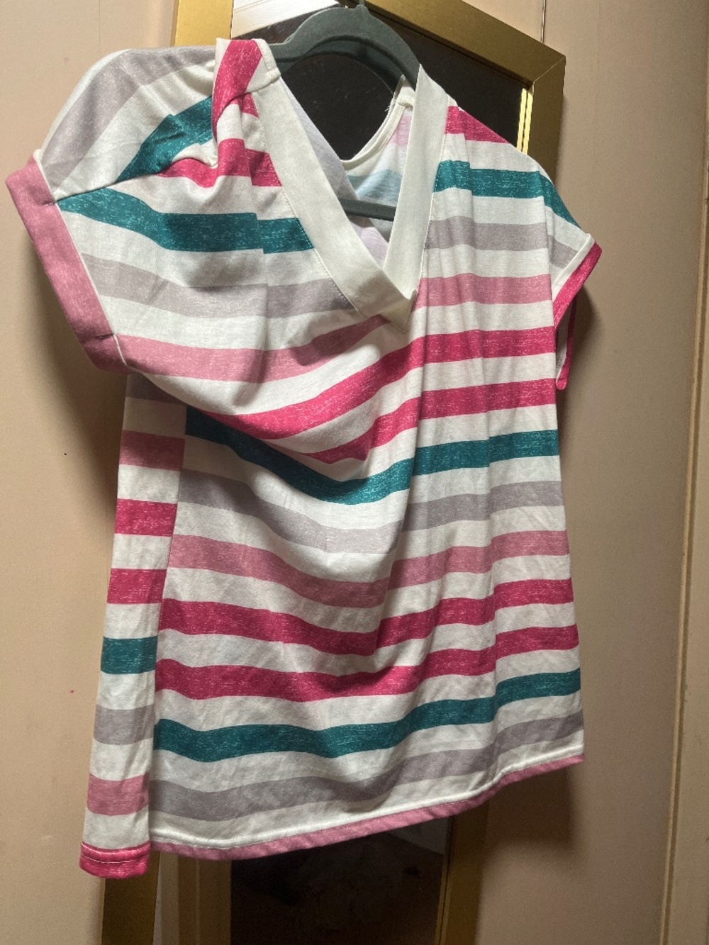 Striped women’s v neck